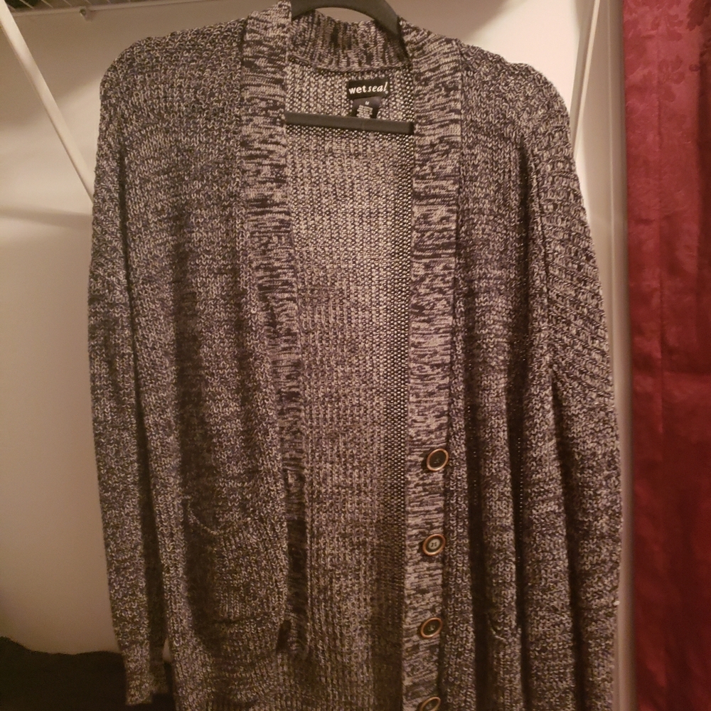 Wet Seal button knit cardigan